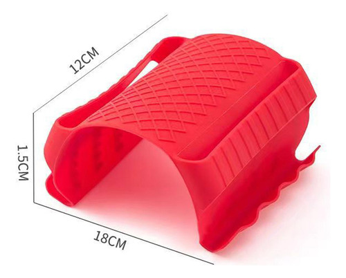 4 Soporte De Mango Caliente De Silicona Resistente Al Rojo