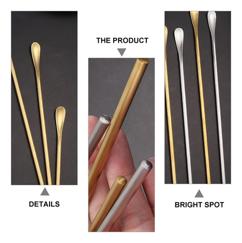 Cucharas Para Remover Café, 4 Unidades, Con Mango Largo, Mul