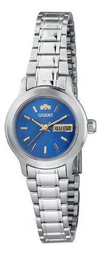 Relógio Orient Feminino Prateado 559wa6nha1sx Cor do fundo Azul