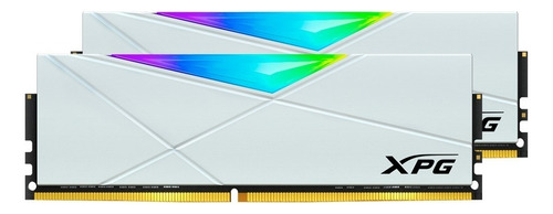 Memoria RAM Spectrix D50 gamer color blanco 16GB 2 XPG AX4U320038G16A-DW50