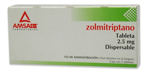 Zolmitriptano 2 Tabletas 2.5mg