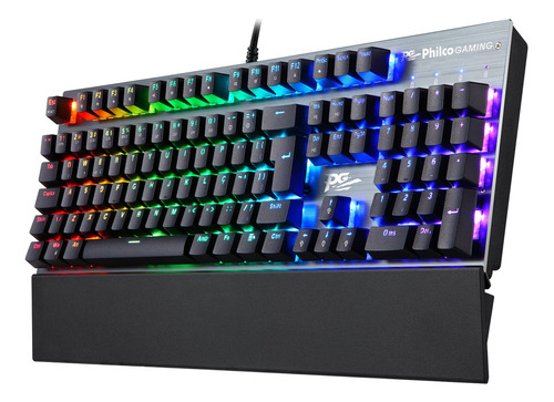 Teclado Mecânico Gamer Pkb92 Cor de teclado Preto Idioma Português Brasil