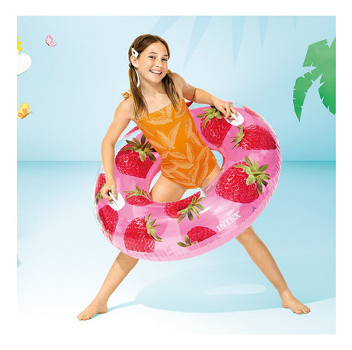 Llanta Salvavidas Inflable Frutas Tropicales Fruit Intex