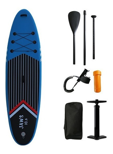 Imagen 2 de 8 de Tabla Stand Up Paddle Sup Inflable Jaws 10.6 140 Kg
