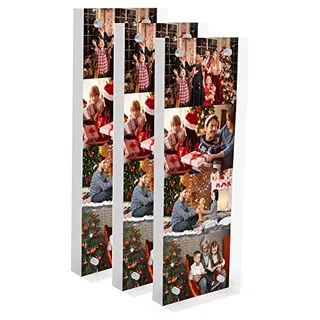 Clear Acrylic Floating Magnetic Picture Frame 2x6inch-3...