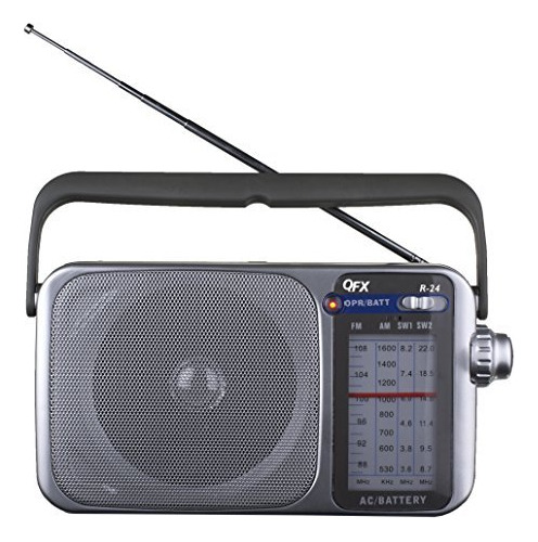 Radio Portátil Qfx R24 Amfmsw1sw2
