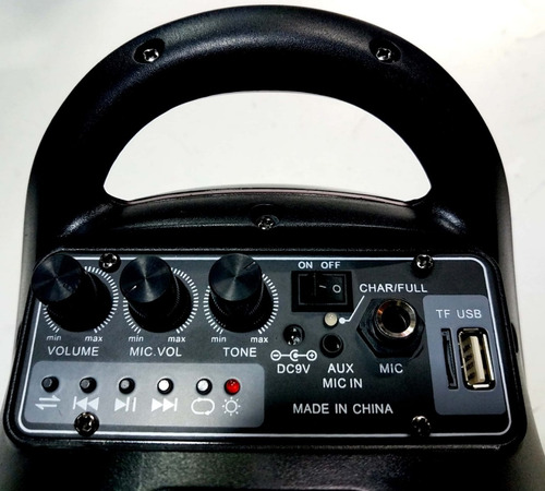 Bafle Potenciado Jahro 5 Jhf905 Portatil Bateria Dj Todelec