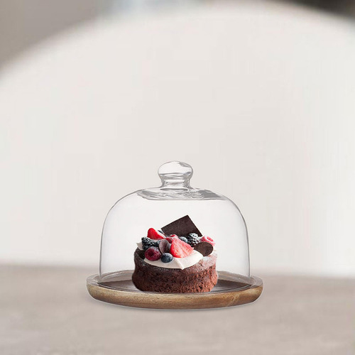 Soporte Para Tartas Con Cúpula De Cristal, Vajilla Para