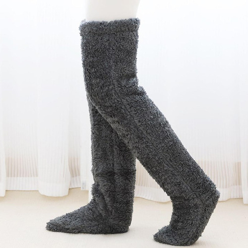 - Calentadores De Piernas De Felpa Legging Medias Calcetines