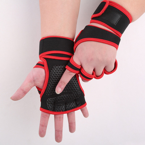 1 Par De Guantes Finos Protectores Unisex Para Medio Dedo