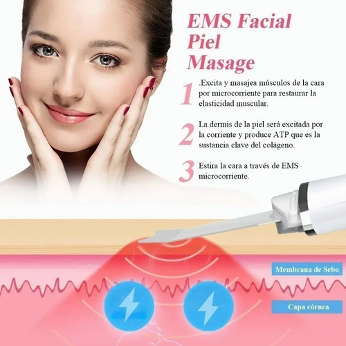 Depurador Facial De 3 Kits, Ems, Eliminación Del Acné