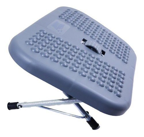 Imagem 2 de 6 de Apoio De Pés Ergonômico Ajustável Roldana Central Escritório