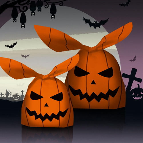 4 X 50x Bolsas De Dulces De Halloween Bolsa Naranja A