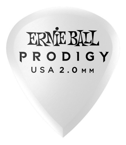 Puas De Guitarra Ernie Ball Pack X 6 Prodigy 2 Mm Mini 3s Color Blanco Tamaño 2.0 mm