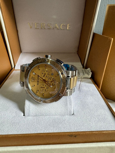 Reloj Versace Plata Y Dorado (Usado)