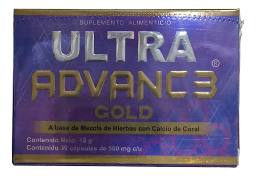 Ultra Advance Gold 30 Capsulas  De 500mg C/u 