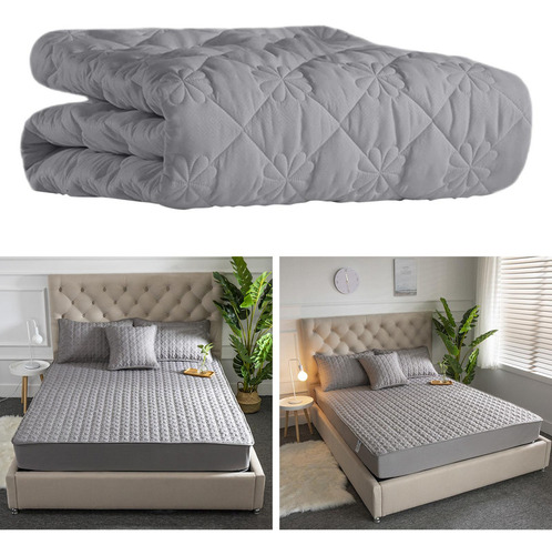 Yz Sábana De Lujo Acolchada, Protector De Cama De El