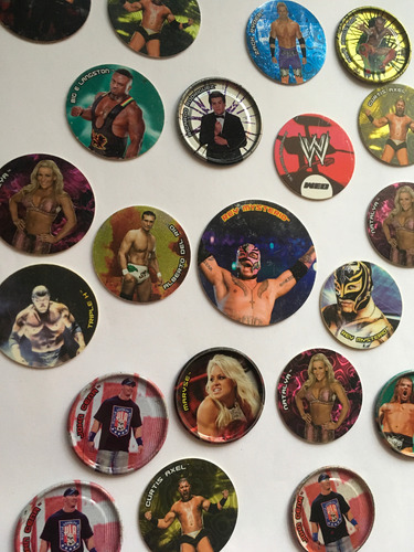 21 Tazos Wwe Sabritas Año 2009 Y 2013 Originales (Usado)