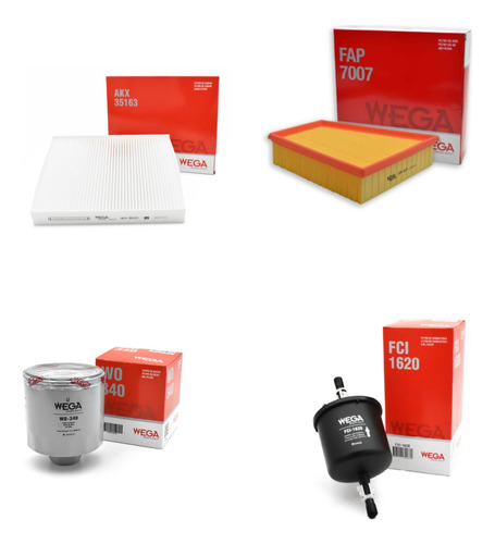 Kit X4 Filtros Fox Suran 1.6