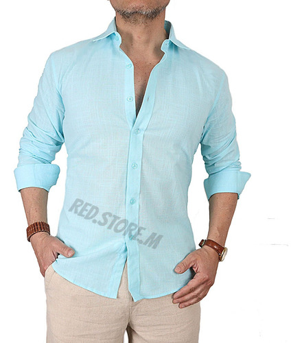 Camisa Hombre Lino - Colores