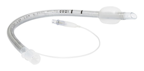 Tubo Endotraqueal Con Globo Y Alma De Acero 34 Fr 8mm 5 Pzas