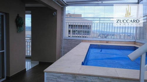 Cobertura No Condomínio Parque Clube, Vila Augusta, 3 Vagas, 3 Suites. - Co0126