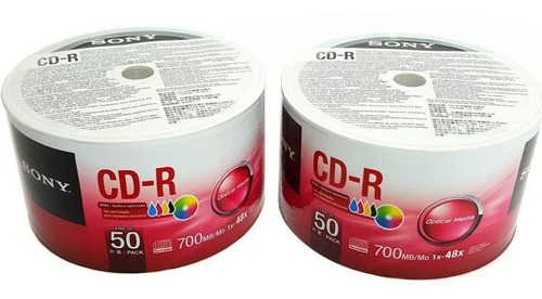 Imagen 2 de 7 de Cd-r Sony 700 Mb 48x - Sin Caja Con Sobre