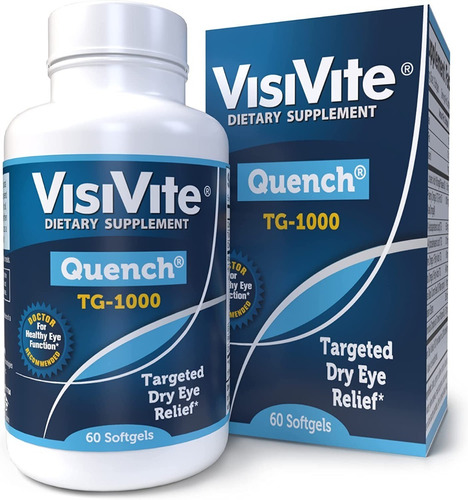 Visivite | Quench-tg 1000 | Dry Eye Relief | 60 Sogtgels