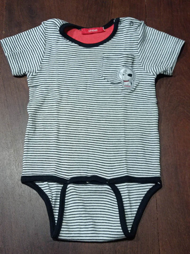 Body Bebé Chibel Perrito Algodón Manga Corta 6m (Usado)