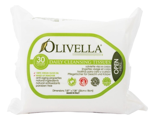 Olivella Pañuelos De Limpieza Diaria 30 Ea (paquete De 3)