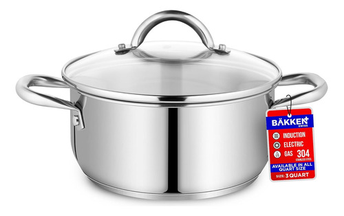 Stockpot Bakken-swiss Deluxe De Acero Inoxidable De 3 Cuarto