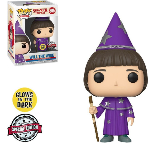 Funko Pop 805 Stranger Things S3 Will The Wise Dark Glows