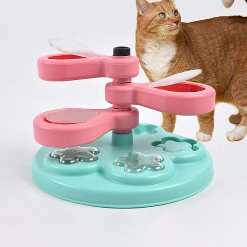 Cat Teasing Toy Slow Feeder Accesorios Giratorio Perros