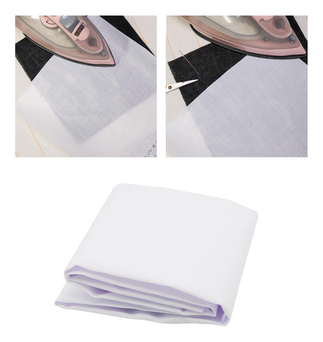 Forro Fusible De Planchado Tela Adhesiva Entretela No Blanco