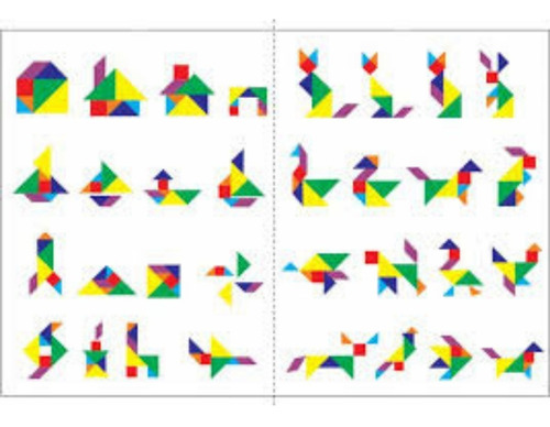 Quebra Cabeça Tangram Jogo Educativo Montessori 7 Peças