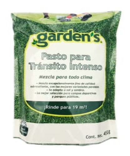 Semillas Para Pasto Garden's Tránsito Intenso 450 G