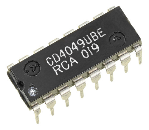 5pzas Compuerta Not Cd4049be Cd4049 4049 Electronica Arduino
