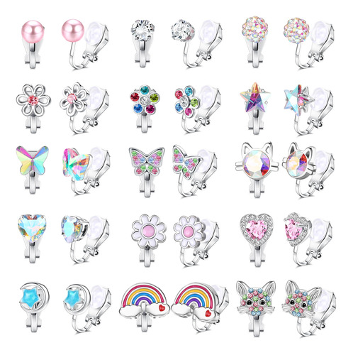 Loyallook 15pairs Cute Clip On Earring For B0c65kyrwv_140324