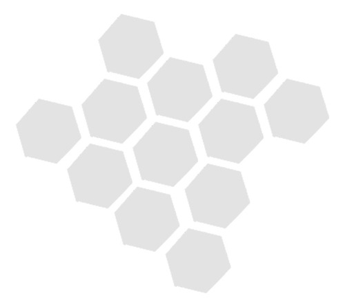 12pcs Hexagonal En Apariencia De Plástico 3d Espejo De