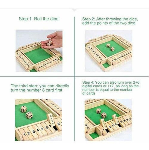 Juego De Mesa De Madera Para 4 Jugadores, Juego De Mesa De
