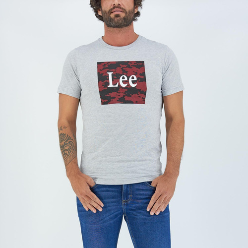 Playera Lee Hombre Manga Corta R04