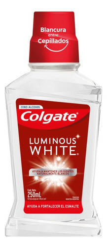 Colgate Plax Luminous White Enjuague Bucal 250ml