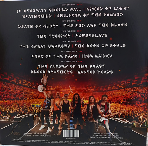 3 Lps Iron Maiden The Book Of Souls Live Chapter Zerado (Usado)