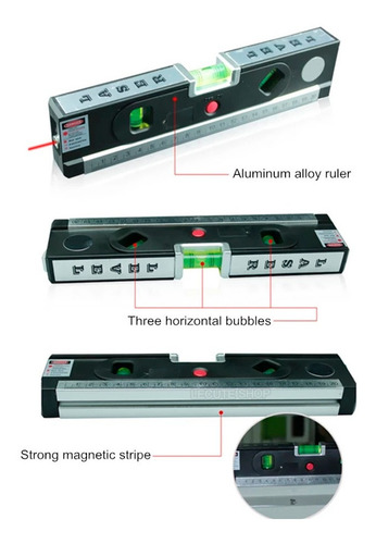 Medidor Laser Nivel 4 En 1 Multifuncion Herramienta Metro