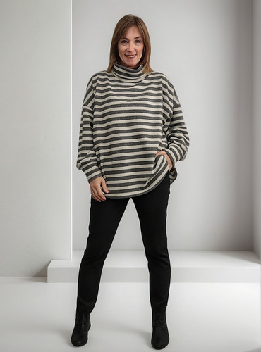 Sweater Polerón Camila Busto/cadera 150 Largo 75 Cm.