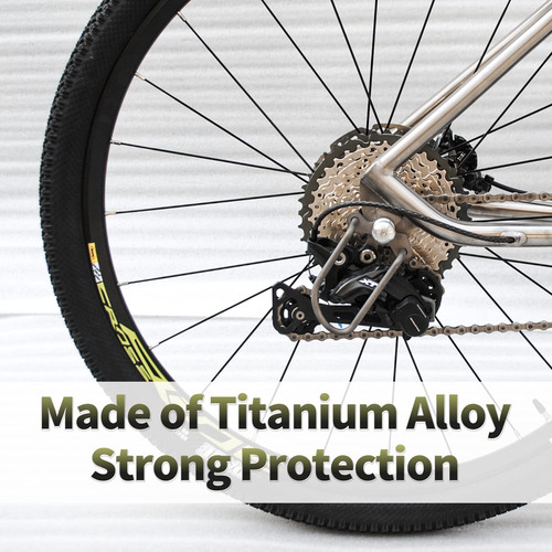 Desviador Trasero Titanio Tito Protector Bicicleta Sram Shim Color Largo De La Caja
