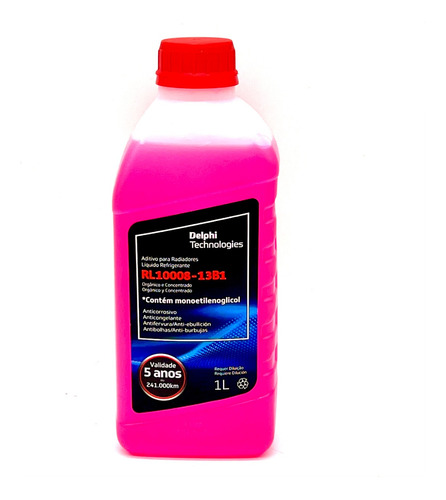 Anticongelante Concentrado Delphi Rl10008-13b1 Rosado 1l