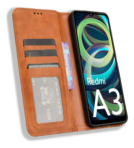 Funda Cartera Tarjetero Para Xiaomi Redmi A3 / Poco C61