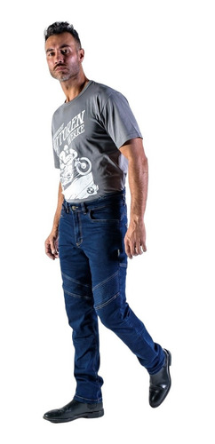 Pantalón Motociclista Kevlar Black Label Biker Stelvio