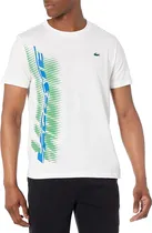 Comprar Playera Lacoste Fresca Logo Lateral Azul Verde Lacoste 7 Day